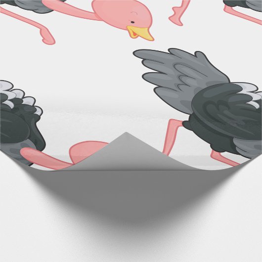 Ostrich Running Cadeaupapier