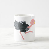 Ostrich Running Koffiemok (Center)