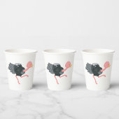 Ostrich Running Papieren Bekers