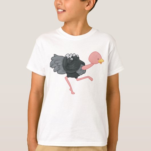 Ostrich Running T-shirt (Voorkant)