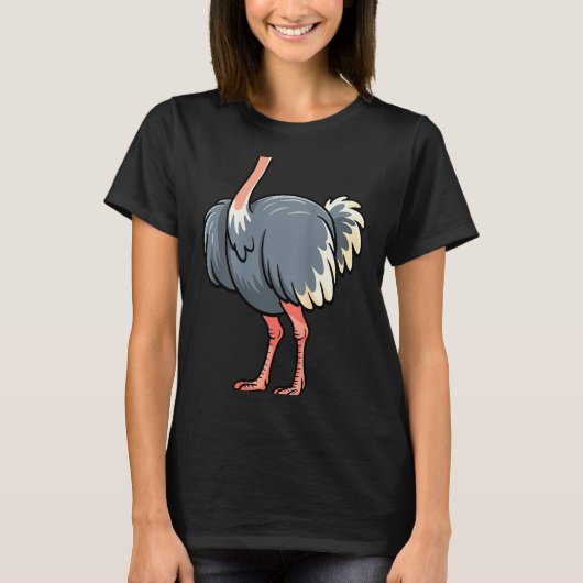 Ostrich Shirt Adult Men Women Kids Body Ostrich Co (Voorkant)