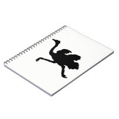 Ostrich Silhouette Notitieboek (Linkerzijde)