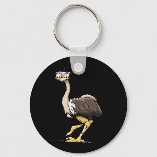 Ostrich Sleutelhanger (Voorkant)