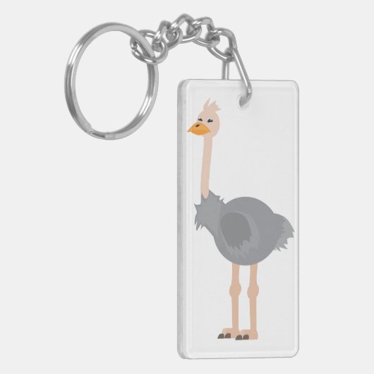 Ostrich Sleutelhanger (Voorkant Links)