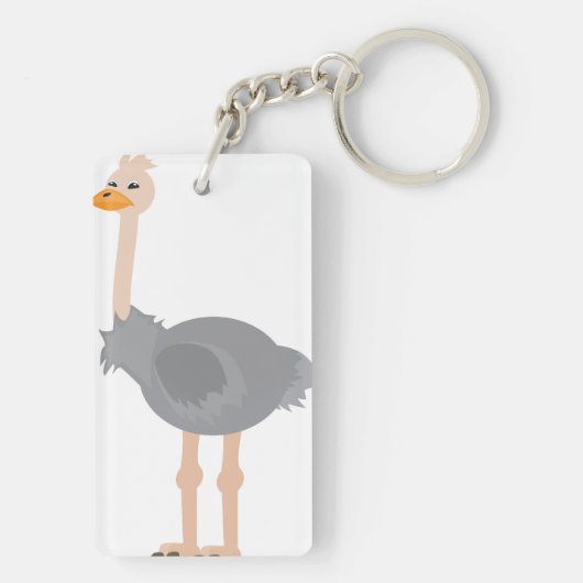 Ostrich Sleutelhanger (achterkant)