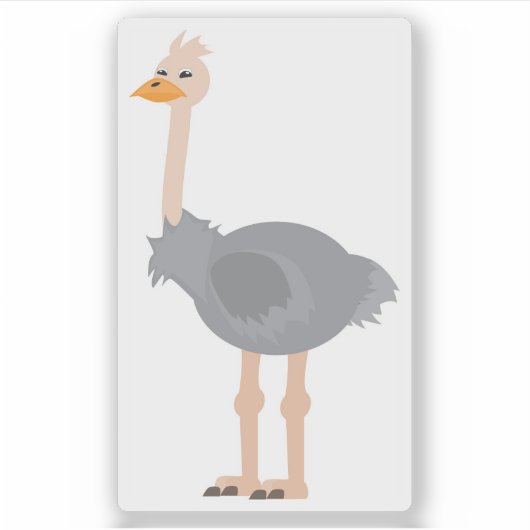 Ostrich Sticker (Voorkant)