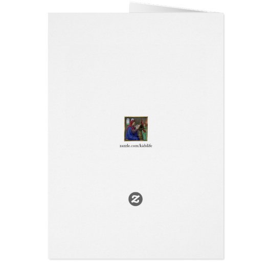 Ostrich Storykook Illustrated Note Card (Achterkant)