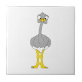 Ostrich Tile Tegeltje (Voorkant)
