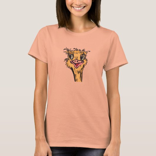Ostrich Toddler Bird T-shirt (Voorkant)
