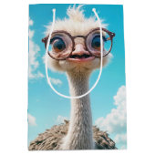 Ostrich-verjaardag Medium Cadeauzakje (Voorkant)