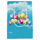 Ostrich-verjaardag Medium Cadeauzakje (Achterkant)