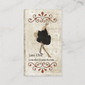 Ostrich White  Visitekaartjes (Achterkant)