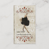 Ostrich White Visitekaartjes (Achterkant)