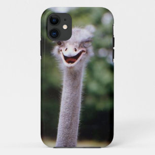 Ostrich Winking - Funny iPhone 11 Hoesje