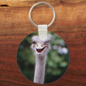 Ostrich Winking - Funny Sleutelhanger (Voorkant)