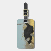 Ostrige uit voor een run bagagelabel (Voorkant verticaal)