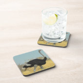 Ostrige uit voor een run drankjes onderzetter (Rechterzijde)