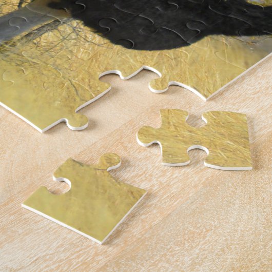 Ostrige uit voor een run legpuzzel (Zijkant)