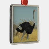 Ostrige uit voor een run metalen ornament (Rechts)