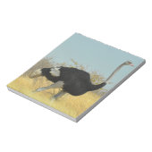 Ostrige uit voor een run notitieblok (Linkerzijde)