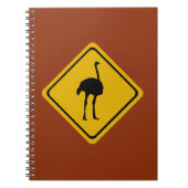 ostrisch wegteken notitieboek (Voorkant)