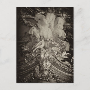 Ostrische veren, Marie Antoinette's bed. Briefkaart