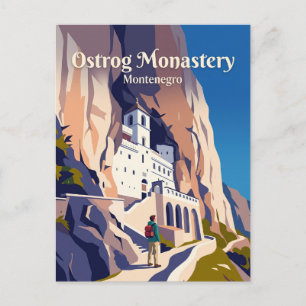 Ostrogklooster Montenegro Briefkaart