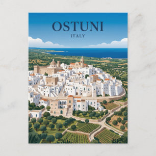 Ostuni Witte Stad Italië Briefkaart