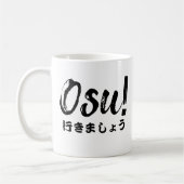 Osu! Laten we naar White Custom gaan Koffiemok (Links)