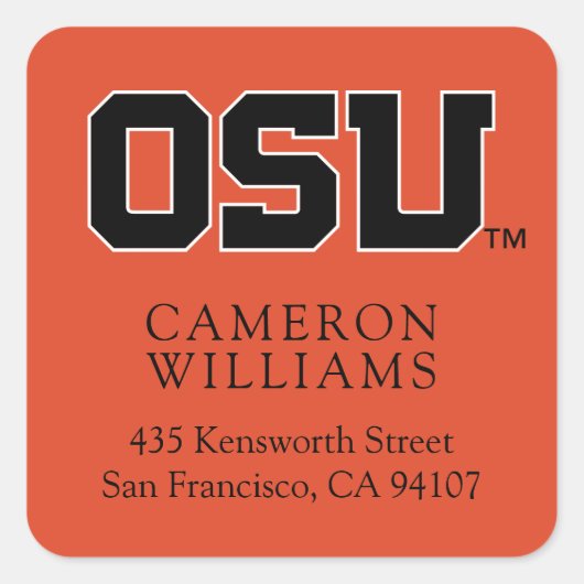 OSU VIERKANTE STICKER (Voorkant)