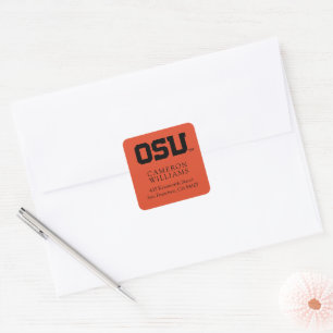 OSU VIERKANTE STICKER