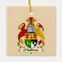 O'Sullivan Familie Wapenschild Keramische Versieri