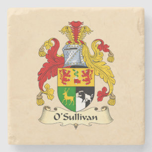 O'Sullivan Familie Wapenschild Steen Onderzetter