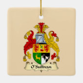 O'Sullivan Family Coat of Arms Ceramic Ornament  (Achterkant)