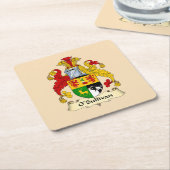 O'Sullivan Family Coat of Arms Paper Coaster  Kartonnen Onderzetters (Schuin)