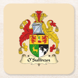 O'Sullivan Family Coat of Arms Paper Coaster  Kartonnen Onderzetters