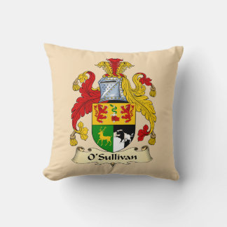 O'Sullivan Family Coat of Arms Throw Pillow Kussen