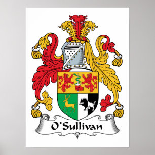 O'Sullivan Family Crest Poster