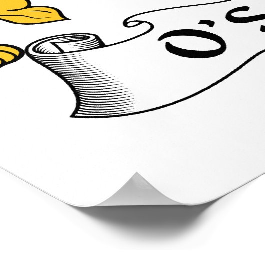 O'Sullivan Family Crest Poster (Hoek)