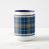 O'Sullivan Tartan Bright Blue Irish Pset Mok (Midden)