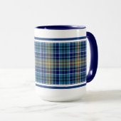 O'Sullivan Tartan Bright Blue Irish Pset Mok (Voorkant rechts)