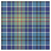 O'Sullivan Tartan Bright Blue Irish Pset Stof (Close Up)