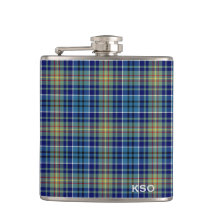 O'Sullivan Tartan Monogram Blauw en Groen Plaid