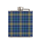 O'Sullivan Tartan Monogram Blauw en Groen Plaid Heupfles (Achterkant)