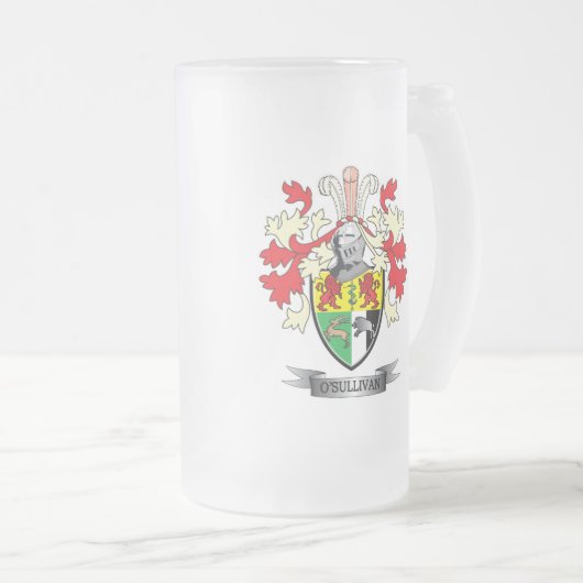 O'Sullivan wapenschild Matglas Bierpul (Voorkant rechts)