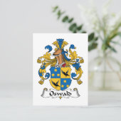 Oswald Family Crest Briefkaart (Staand voorkant)