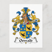 Oswald Family Crest Briefkaart (Voorkant)
