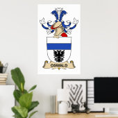 Oswald Family Crest Poster (Thuiskantoor)