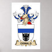 Oswald Family Crest Poster (Voorkant)