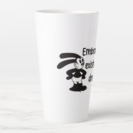 Oswald heeft gevreesd: existentiële crisis latte mok (Voorkant)